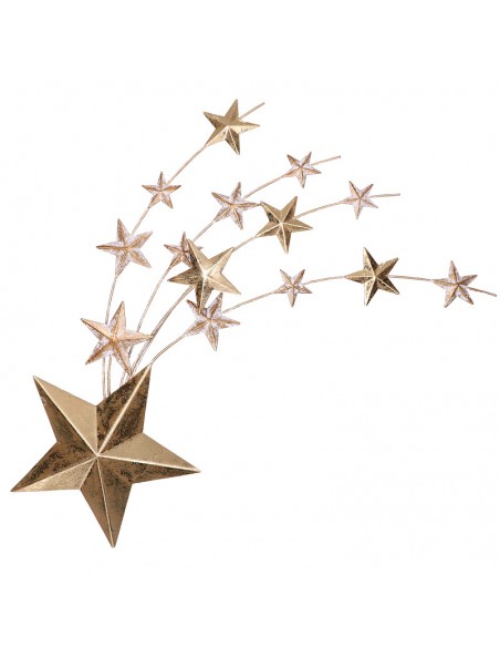 Decorazione stella cometa in metallo dorato L 50 cm - STELLASTELLINA by Rituali Domestici