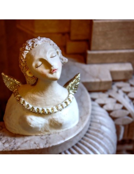 Busto di angelo in resina h 27 cm - GRETA by Rituali Domestici