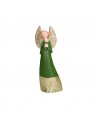 Statua angelo in resina con abito verde h 23 cm - GRETA XS by Rituali Domestici