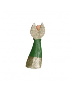 Statua angelo in resina con abito verde h 23 cm - GRETA XS by Rituali Domestici 2