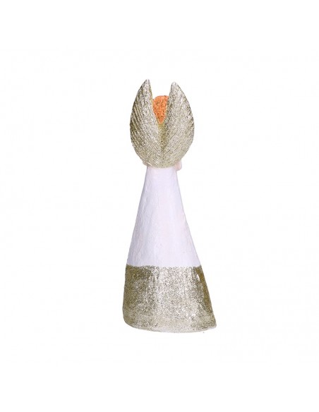 Statua angelo in resina con abito bianco h 36 cm - GRETA L by Rituali Domestici