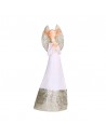 Statua angelo in resina con abito bianco h 36 cm - GRETA L by Rituali Domestici