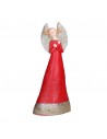 Statua angelo in resina con abito rosso h 40 cm - GRETA XL by Rituali Domestici