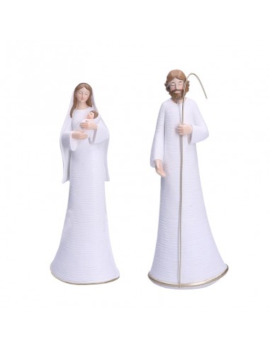 Natività in resina Giuseppe e Maria h 27 cm -  ENNATO by Rituali Domestici