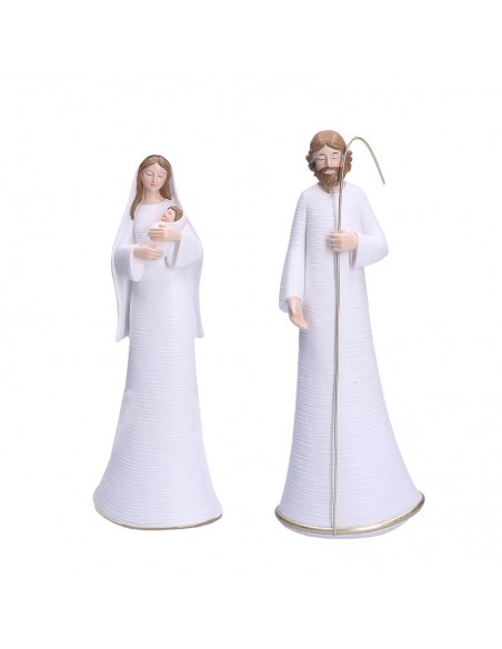Natività in resina Giuseppe e Maria h 27 cm -  ENNATO by Rituali Domestici