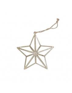 Stella da appendere in metallo 2 decori a scelta h 13 cm - STELLATA by Rituali Domestici 2