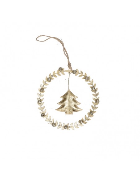 Decorazione ghirlanda metallo in 3 decori a scelta diam. 13 cm - ADORO by Rituali Domestici