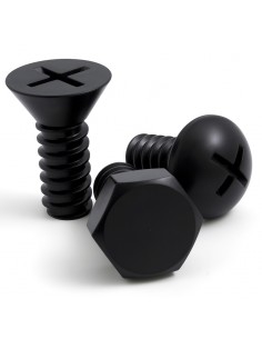 3 Ganci appendiabiti da parete a forma di viti colore nero - SCREW COLLECTION by Qualy 2