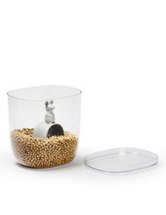 Contenitore per alimenti con paletta dosatrice L 3,5 - LUCKY MOUSE by Qualy 2