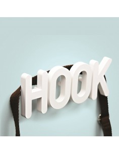 Set 4 ganci appendiabiti da parete colore bianco - HOOK by Qualy