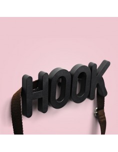 Set 4 ganci appendiabiti da parete colore nero - HOOK by Qualy 2
