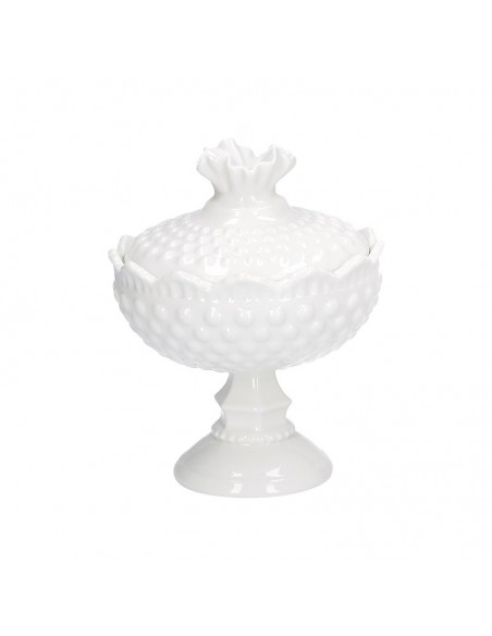 Coppa in ceramica con piede e coperchio - FALPALA' by Rituali Domestici