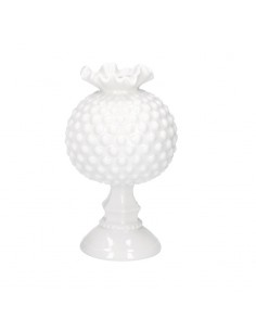 Vaso in ceramica bianca con piede - FALPALA' by Rituali Domestici