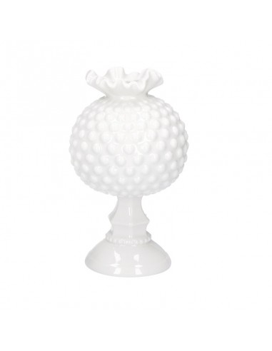 Vaso in ceramica bianca con piede - FALPALA' by Rituali Domestici