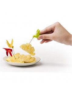 6 Spiedini per party colori assortiti - COLIBRI' by Qualy 2