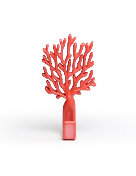 Gancio da parete corallo rosso - CORAL HOOK by Qualy