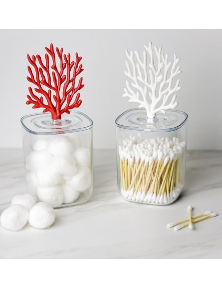 Contenitore multiuso e porta bijoux corallo rosso - CORAL by Qualy