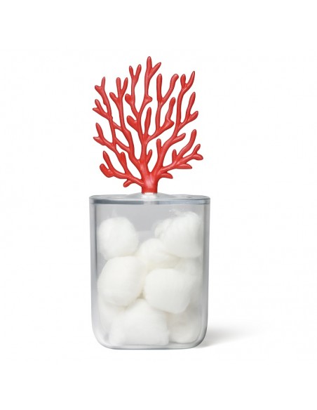 Contenitore multiuso e porta bijoux corallo rosso - CORAL by Qualy