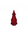 Porta candelina in vetro albero h 16 cm colore rosso - LUMELLA by Rituali Domestici