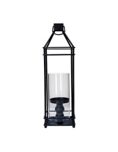 Lanterna quadra in metallo per cero h 53 cm - DARIA L by Rituali Domestici 2