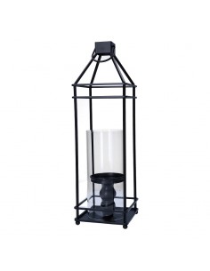 Lanterna quadra in metallo per cero h 53 cm - DARIA L by Rituali Domestici