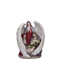 Natività con angelo in resina h 31 cm - ENNATO by Rituali Domestici