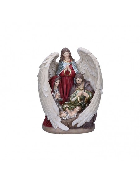 Natività con angelo in resina h 31 cm - ENNATO by Rituali Domestici