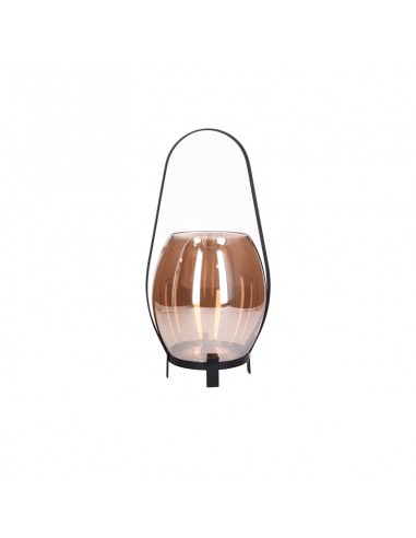 Lanterna per cero bombata in vetro h 38 cm - DISERA M by Rituali Domestici