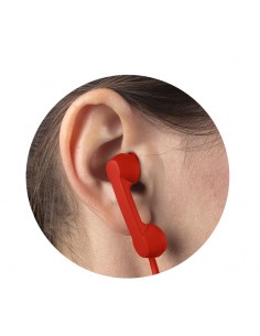 Auricolari cornetta telefonica colore rosso - LONDON by Balvi 2