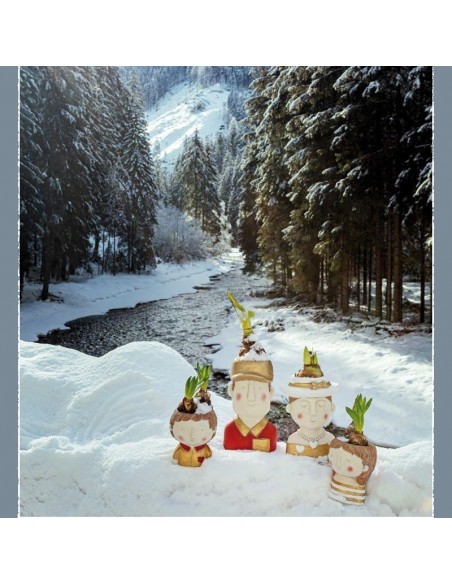 Portavaso in cemento BIMBO SNOB h 16 cm - ICUGINI by Rituali Domestici