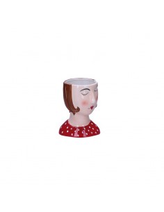 Portavaso in ceramica h 16 cm Teresa Oro - IROBINSON by Rituali Domestici 2