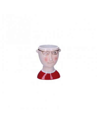 Portavaso in ceramica h 16 cm Mimmo oro - IROBINSON by Rituali Domestici