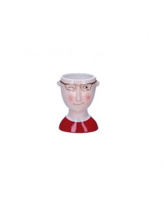 Portavaso in ceramica h 16 cm Mimmo oro - IROBINSON by Rituali Domestici