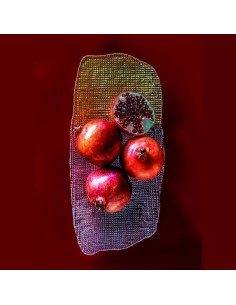 Vassoio rettangolare trama vetro oro e trasparente - NONSOLORO by Rituali Domestici 2
