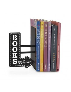 Fermalibri d'appoggio in metallo colore nero - BOOKSHOP by BALVI 2