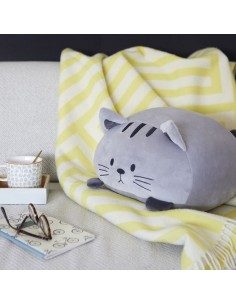 Cuscino gatto colore grigio 30 cm - KITTY by Balvi