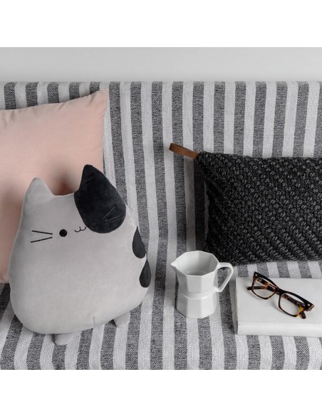 Cuscino gatto morbido colore grigio - SWEET KITTY by Balvi