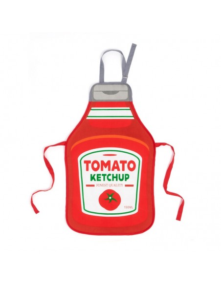 Grembiule da cucina in poliestere flacone di ketchup - TOMATO by Balvi