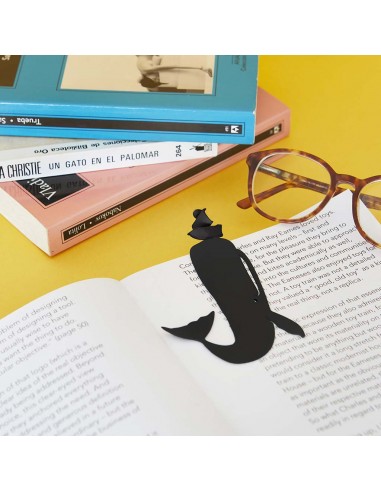 Segnalibro balena in nylon nero - MOBY DICK by Balvi