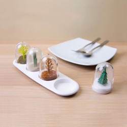4 Portaspezie con vassoio - Four Season By QUALY 2