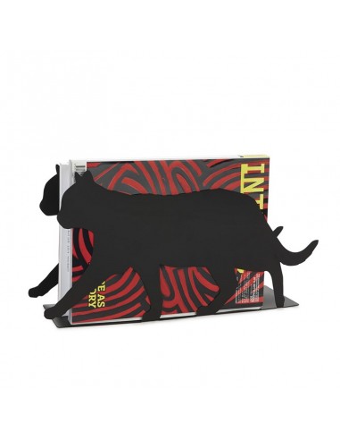 Portariviste a forma di gatto in metallo colore nero h 21 cm - FELINE by Balvi