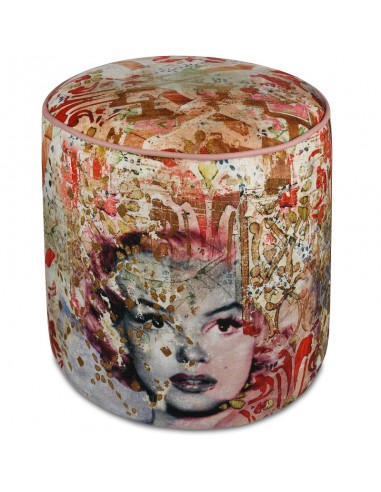 Pouf in velluto h 45 cm - MARILYN by Baci Milano