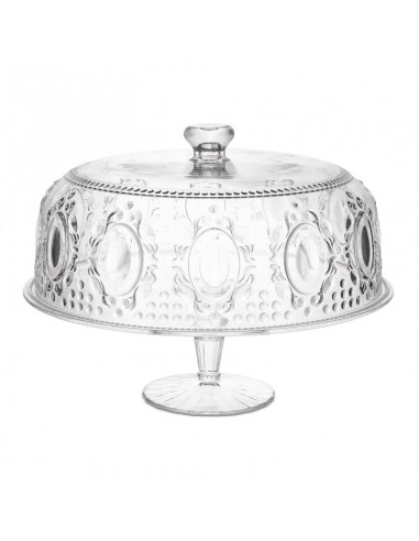 Alzata torta in acrilico trasparente diam 32 cm - BAROQUE & ROCK by Baci Milano