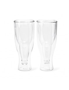 Set 2 bicchieri da birra doppio vetro 250 ml - GRAVITY by Balvi 2
