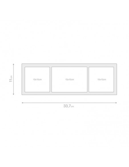 Portafoto per 3 foto colore rosa - PETIT by Balvi