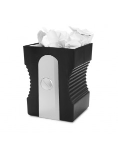 Cestino gettacarta a forma di temperamatita in plastica nero - SHARPENER by Balvi