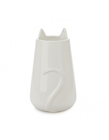 Barattolo vaso multiuso a forma di gatto ceramica h 20,5 - MEOW by Balvi