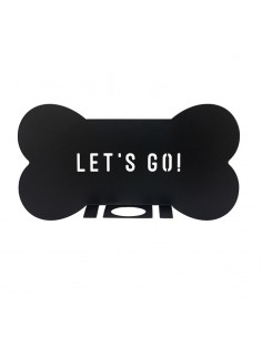 Gancio da parete organizer per guinzagli cane metallo L. 38 cm - LET'S GO by Balvi