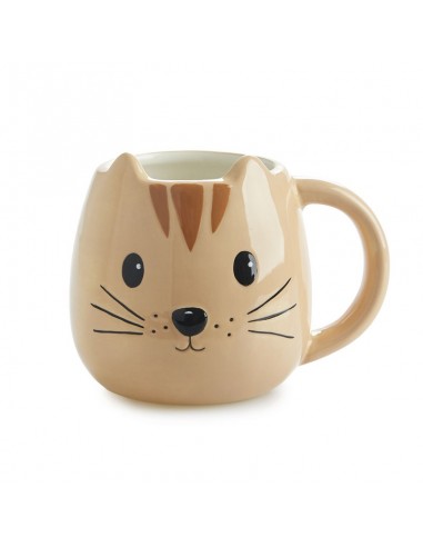 Mug a forma di gatto colore arancione 400 ml - KITTY by Balvi
