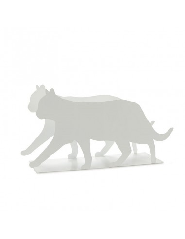 Portariviste sagoma di gatto colore bianco h. 21,5 cm - FELINE by Balvi